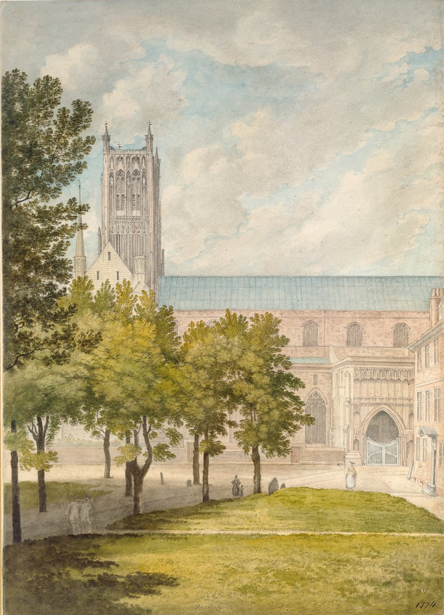 Catedral de Worcester, provavelmente 1774 de John Baptist Malchair