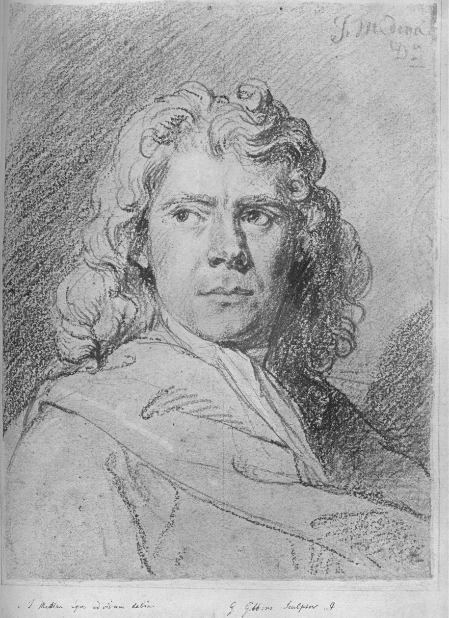 Grinling Gibbons, final do século XVII, 1930. de John Baptist de Medina