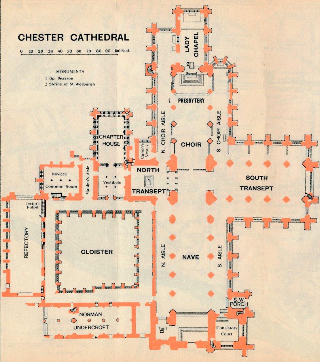 Catedral de Chester, século XX de John Bartholomew
