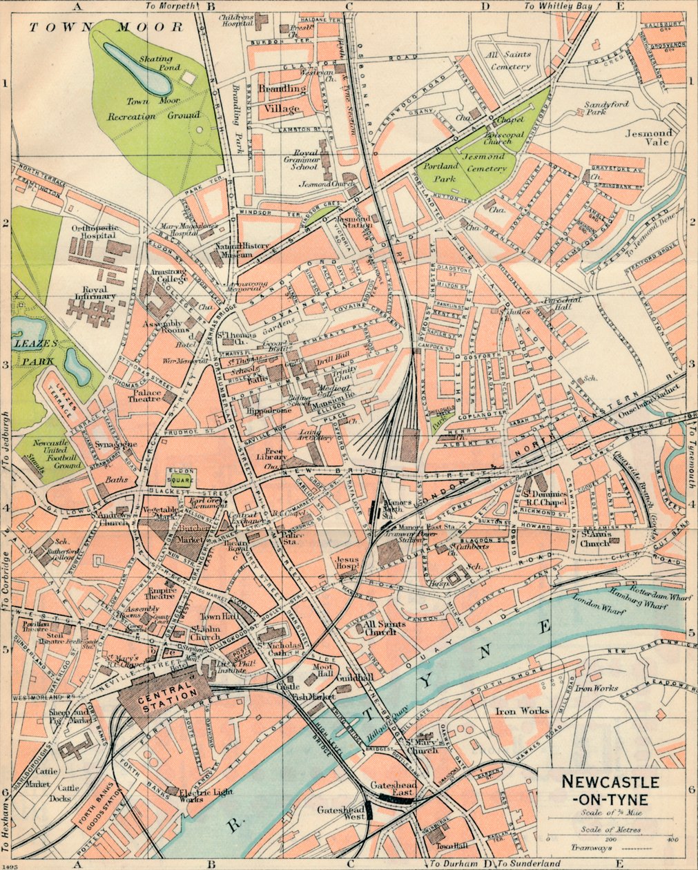 Newcastle-on-Tyne, século XX de John Bartholomew