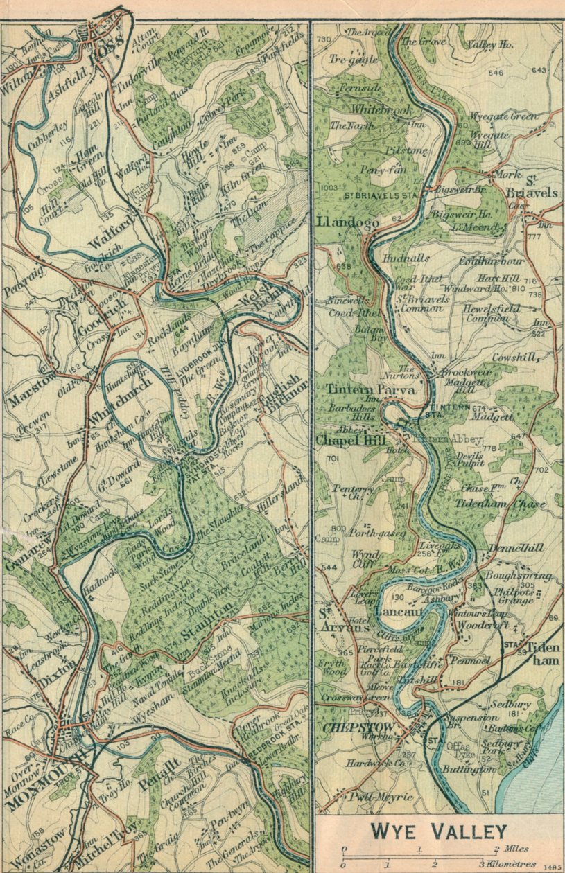 Vale de Wye, século XX de John Bartholomew