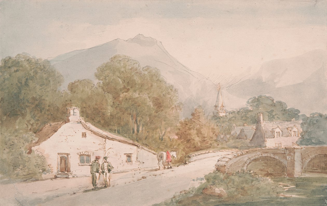 Moinho Tyn Dhu, País de Gales do Norte de John Baverstock Knight