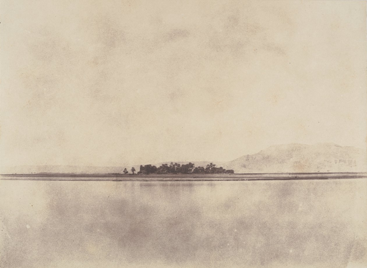 O Nilo em frente ao Theban Hills, 1853-54. de John Beasley Greene