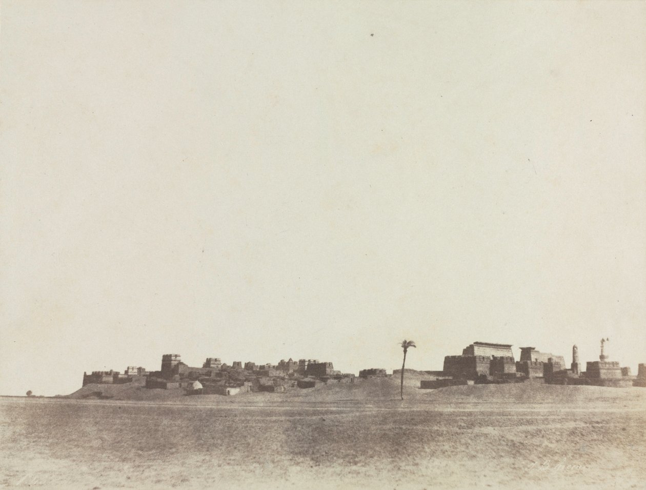 Vista de Luxor, 1854. de John Beasley Greene