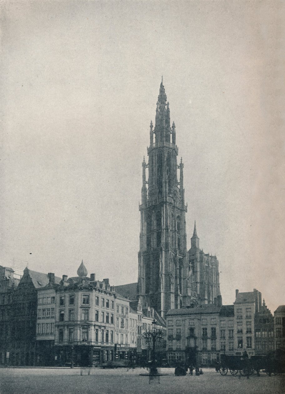Catedral de Nossa Senhora, Antuérpia, Bélgica, c1900 1914-1915 de John Benjamin Stone