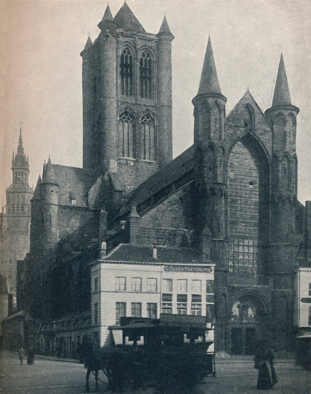 A Catedral de St. Bavo, Ghent, Bélgica, c1900 1914-1915 de John Benjamin Stone