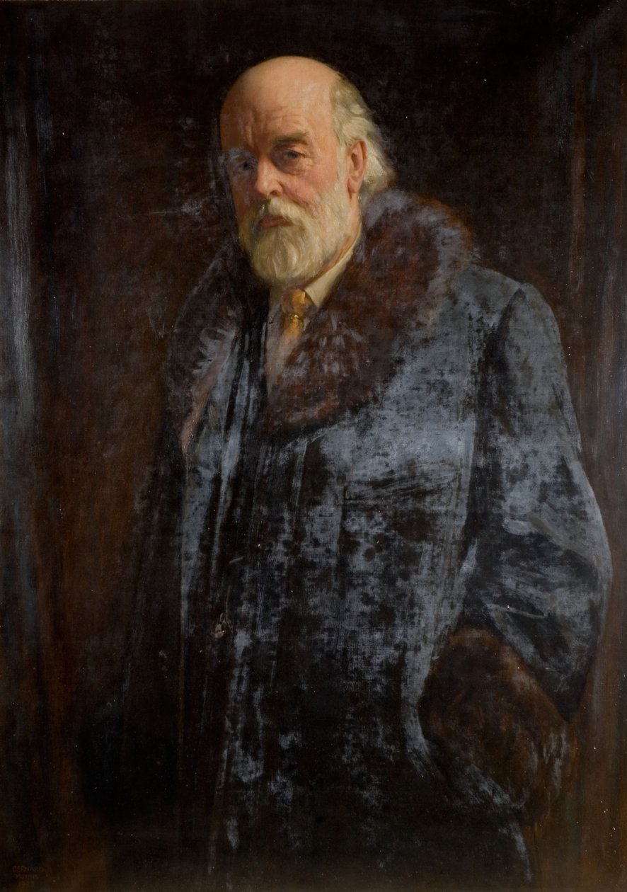 Retrato de Sir Oliver Lodge, 1923. de John Bernard Munns