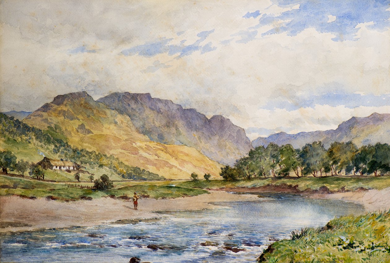 Uma paisagem montanhosa de John Blake MacDonald