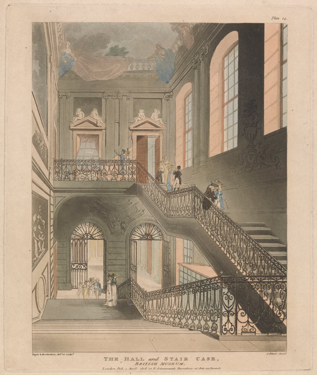 O Salão e Caixa de Escadas, Museu Britânico de John Bluck