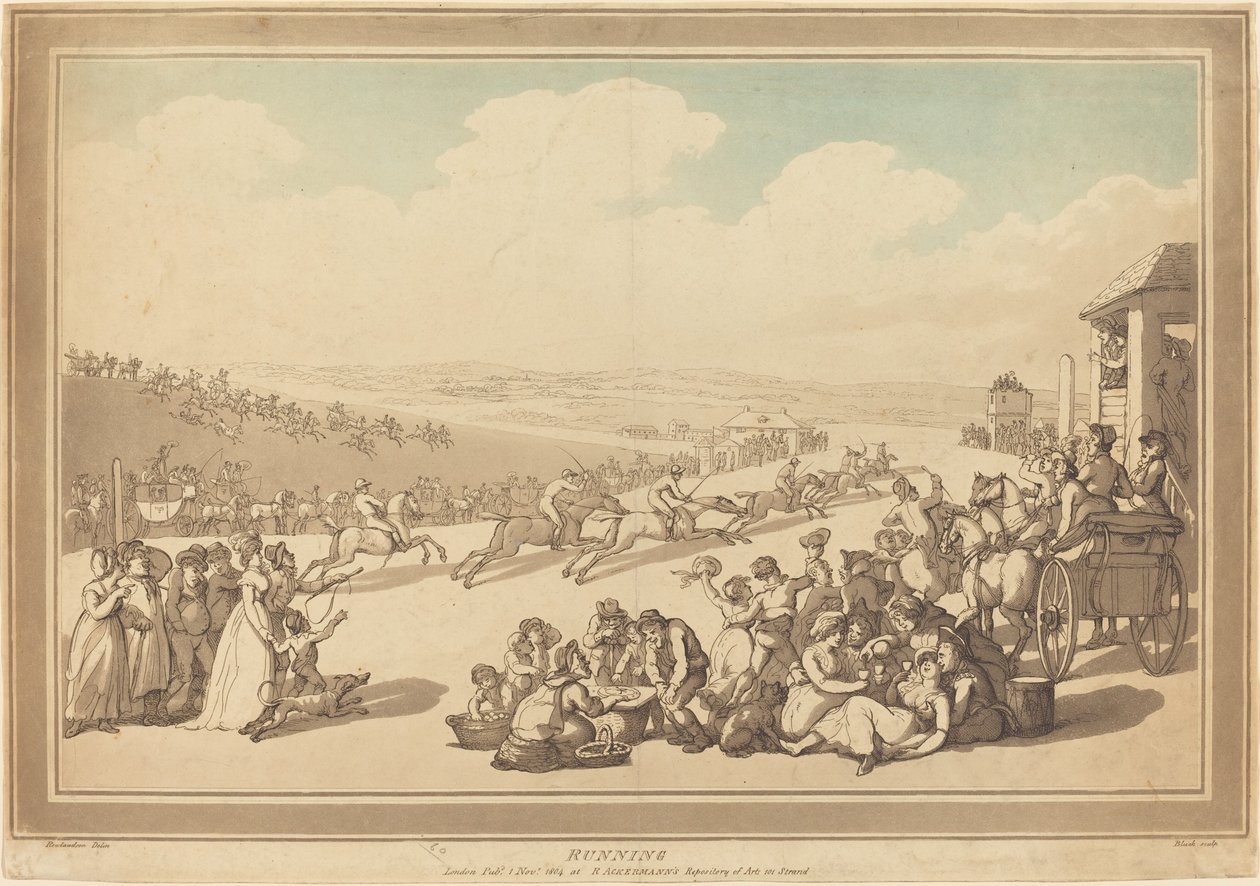 Corrida de John Bluck after Thomas Rowlandson