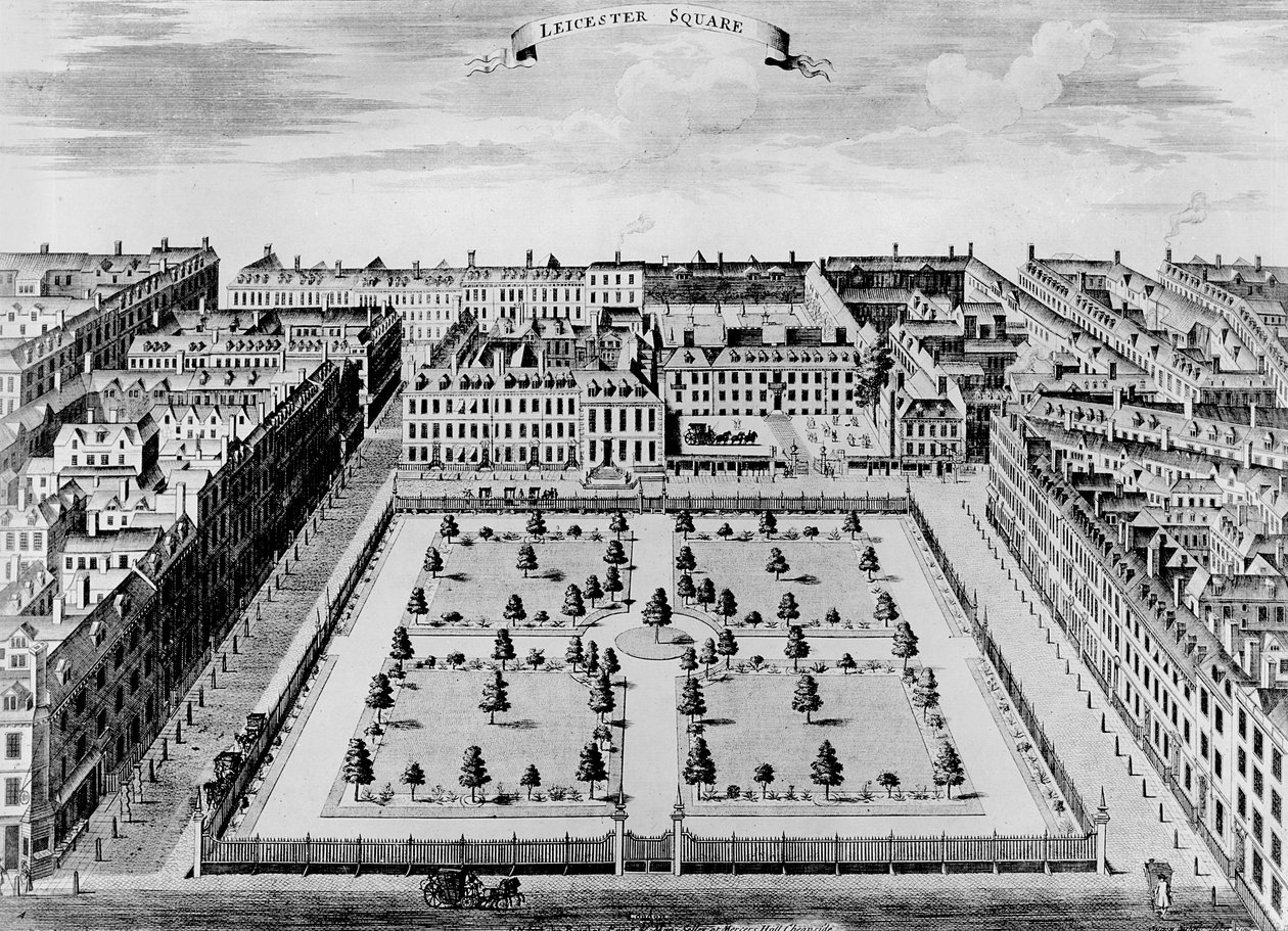 Leicester Square, c.1725 de John Bowles