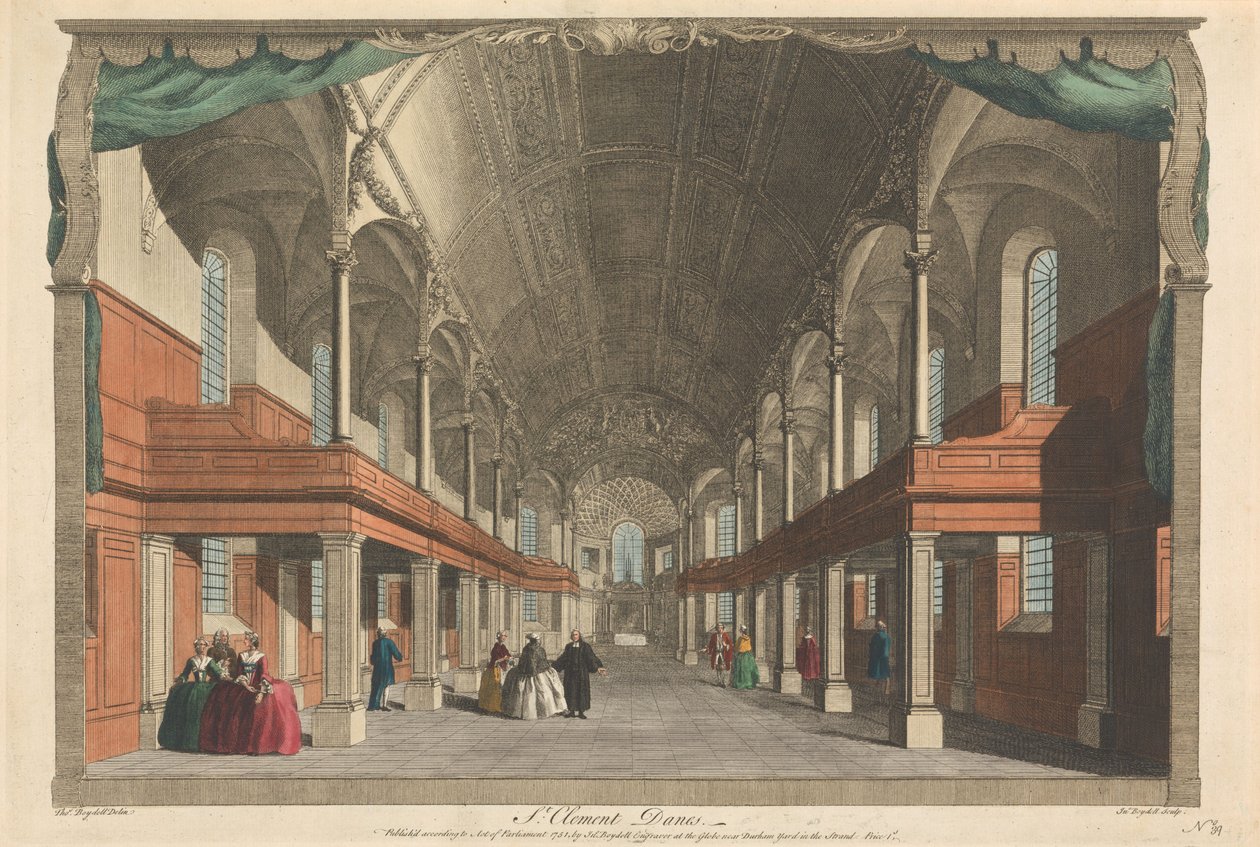St. Clement Danes de John Boydell