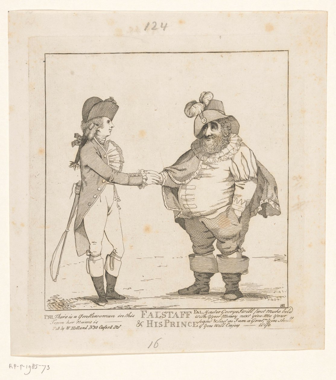 Fox en de Prins van Wales, 1783
Falstaff & o seu Príncipe (título sobre o objecto) de John Boyne