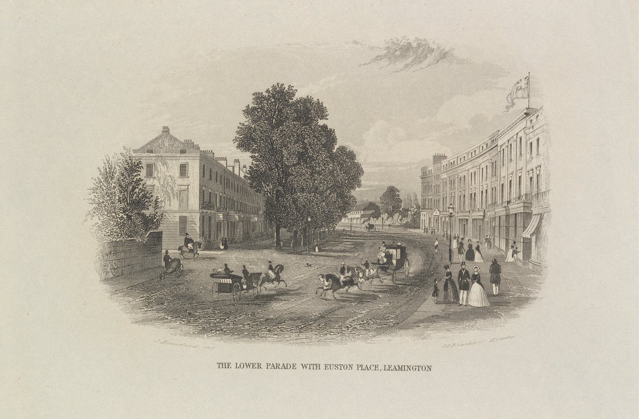 O Desfile da Parada Inferior com Euston Place, Leamington de John Brandard
