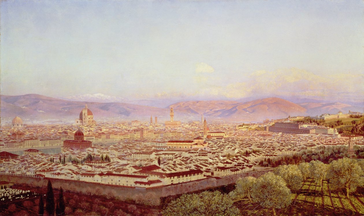 Florença a partir de Bellosguardo de John Brett