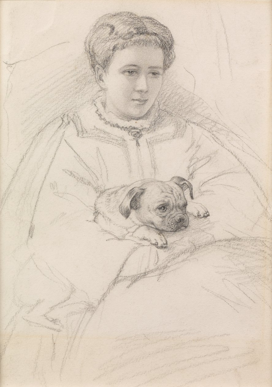Georgina Weldon (lápis) de John Brett