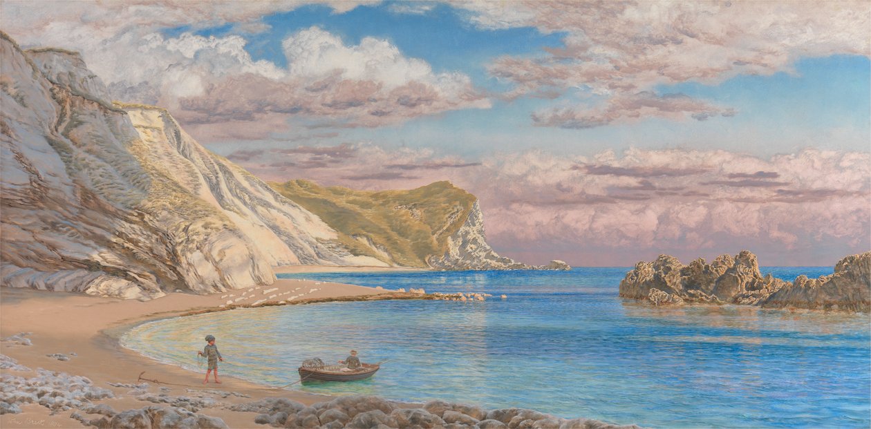 Homem dos Rochedos de Guerra, Costa de Dorset de John Brett
