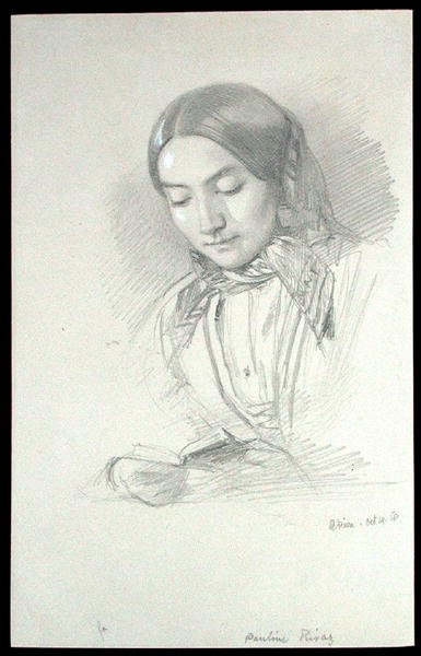 Retrato de Pauline Rivaz de John Brett