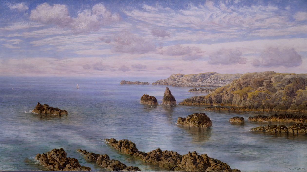 Costa Sul de Guernsey, 1875. de John Brett