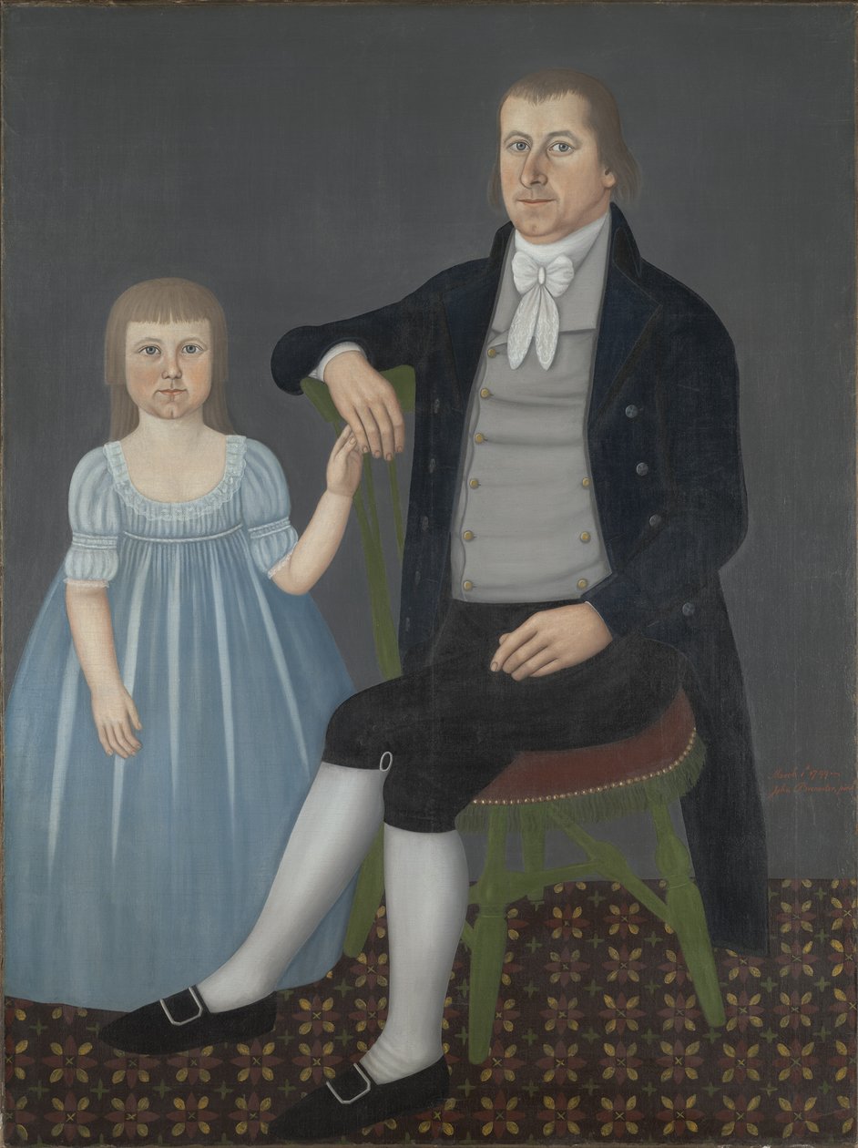 Conforto Starr Mygatt e Lucy Mygatt, 1799 de John Brewster