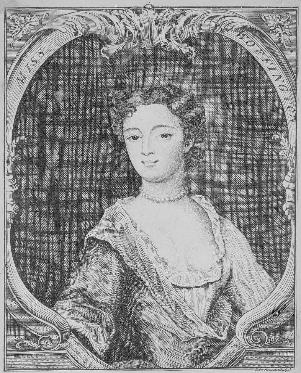 Miss Margaret Woffington, 1740 de John Brooks