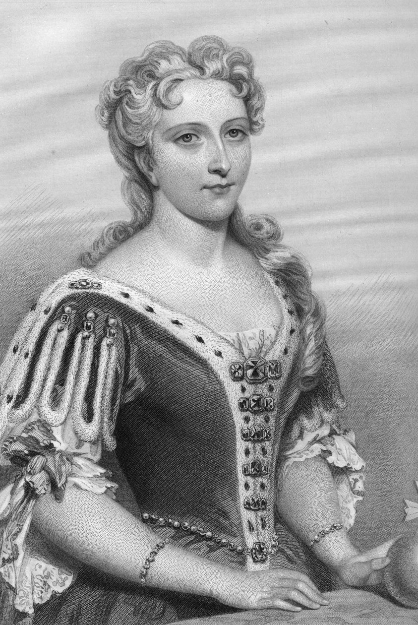 Caroline de Brandenburg-Ansbach 1683-1737, rainha consorte do rei George II, 1851. de John Brown