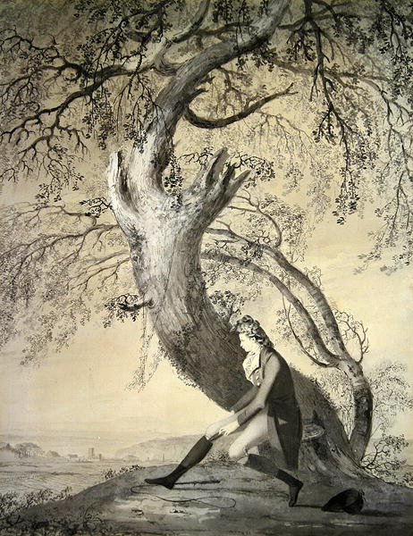William Kerr (1763-1824), Conde de Ancram, 6ª Marquesa de Lothian (aguarela sobre papel) de John Brown