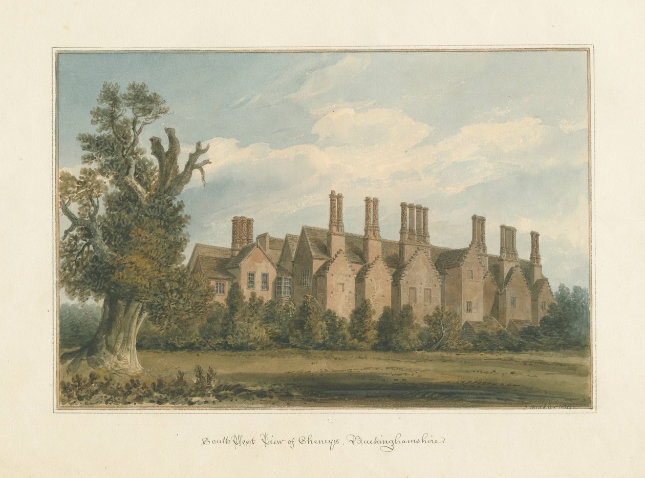 Buckinghamshire - Chenies Hall de John Buckler