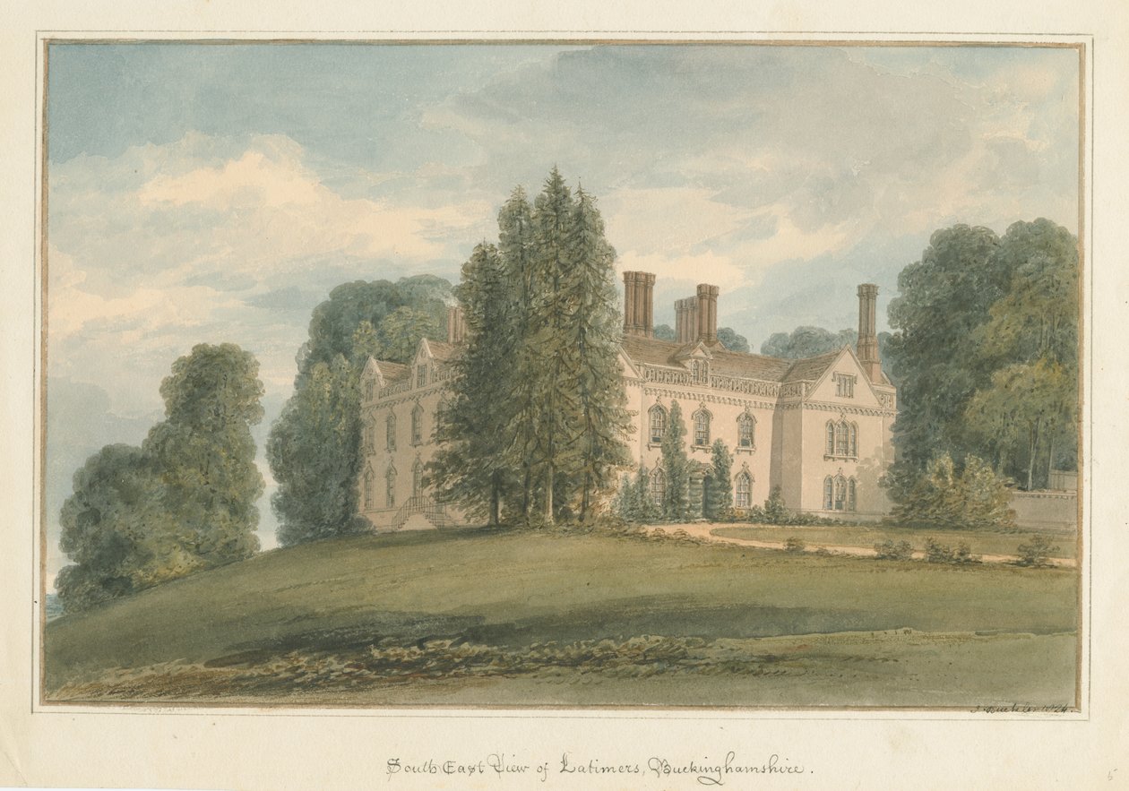 Buckinghamshire - Latimers Hall de John Buckler