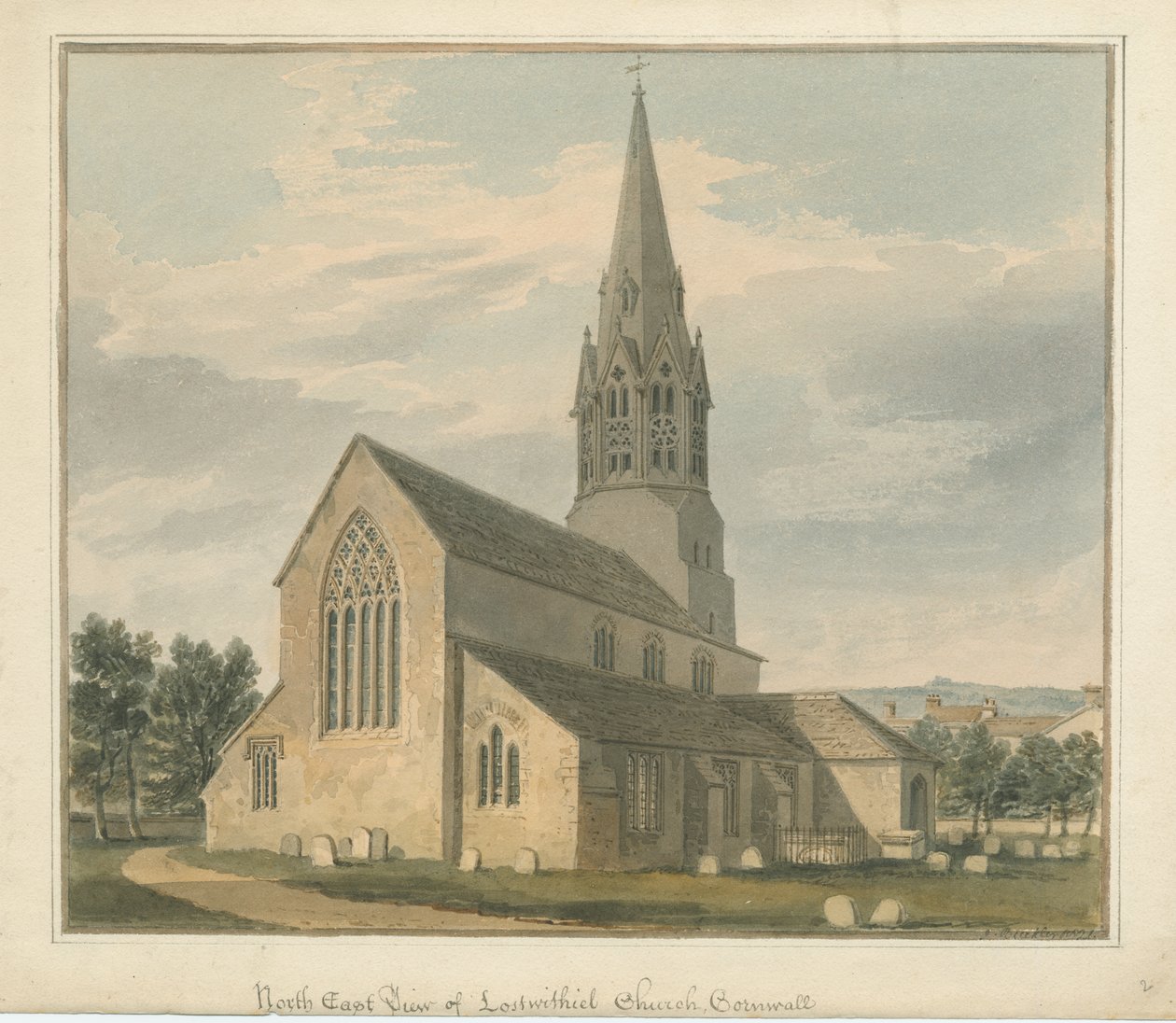 Cornualha - Igreja Lostwithiel de John Buckler