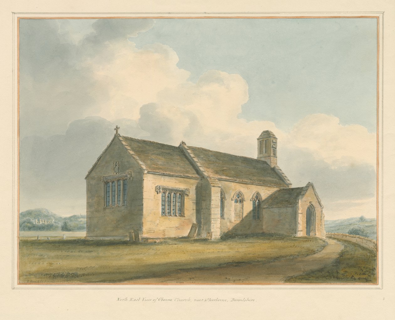 Dorset - Igreja de Chorne, 1802 de John Buckler