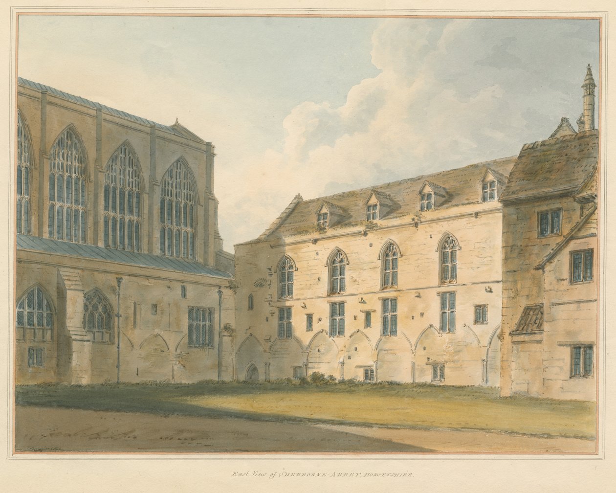Dorset - Abadia de Sherborne de John Buckler