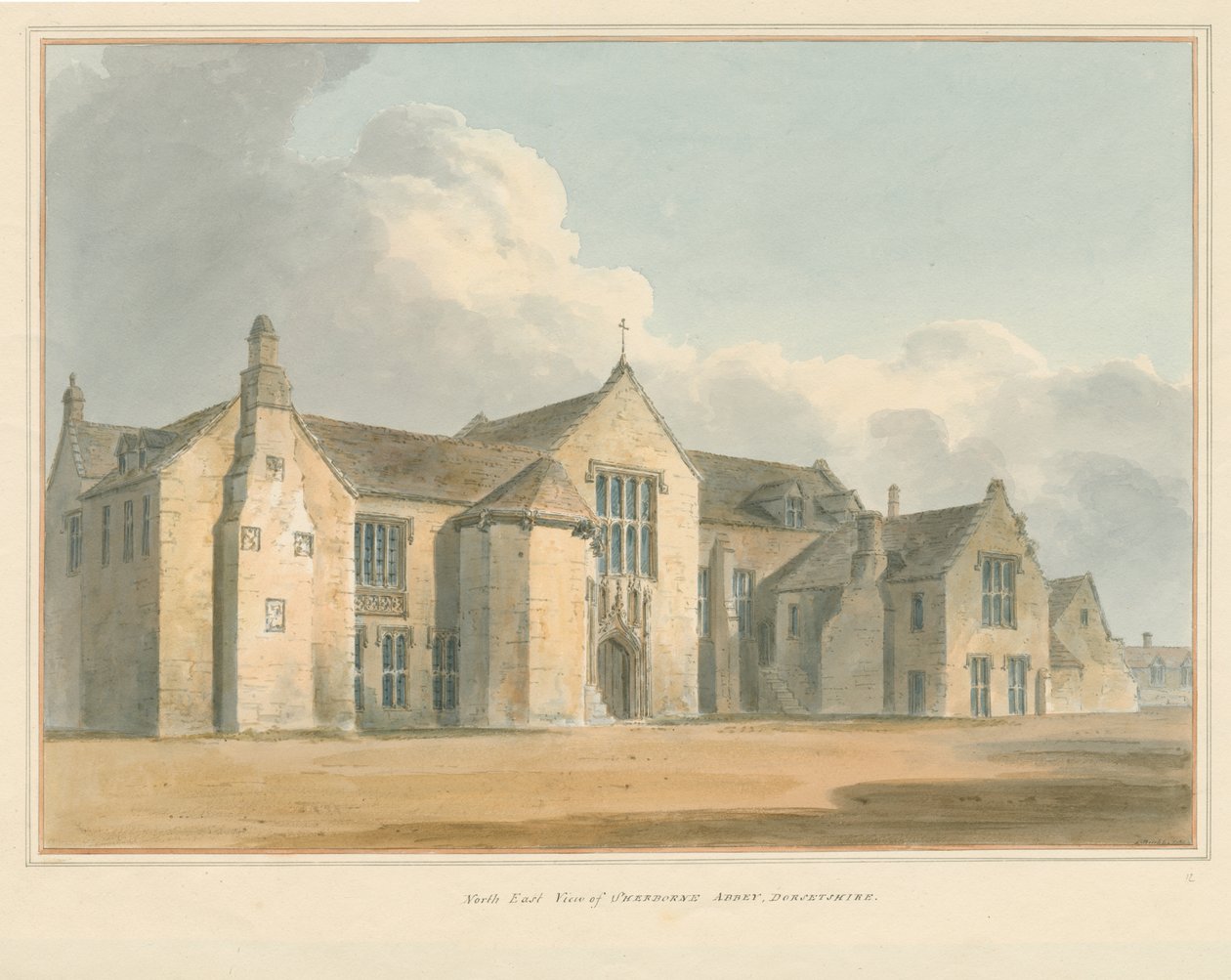 Dorset - Abadia de Sherborne, 1802 de John Buckler