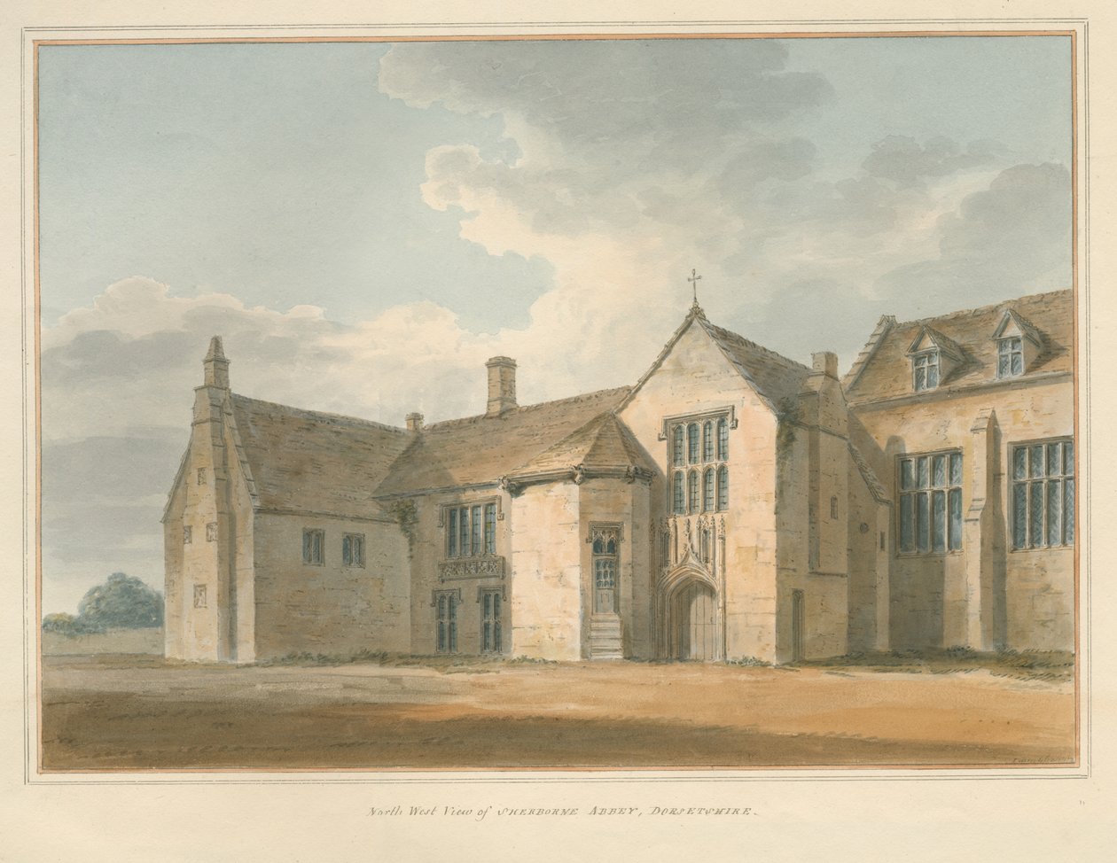 Dorset - Abadia de Sherborne, 1802 de John Buckler