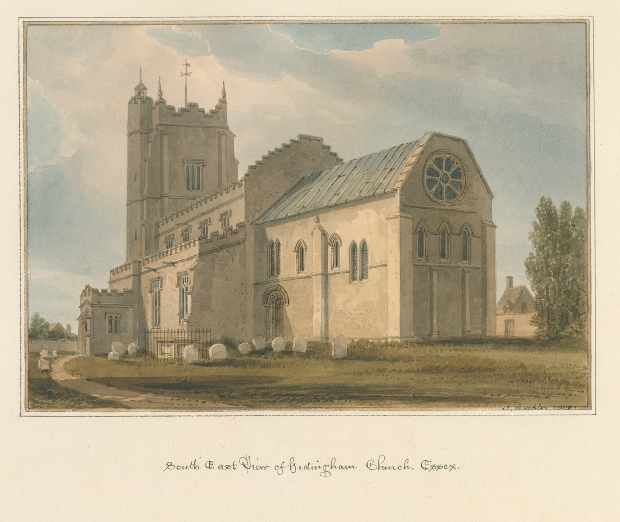 Essex - Igreja Hedingham de John Buckler