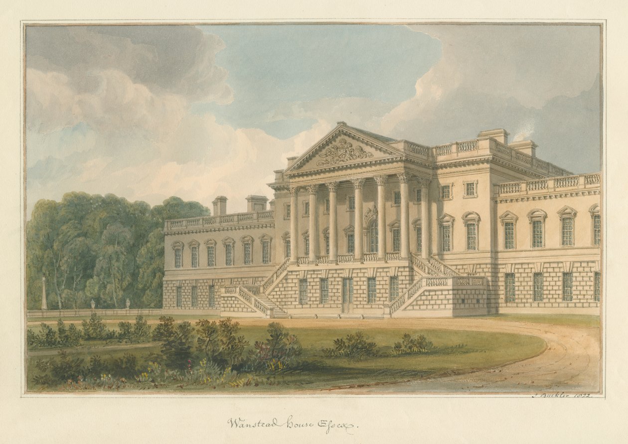 Essex - Wanstead House, 1822 de John Buckler