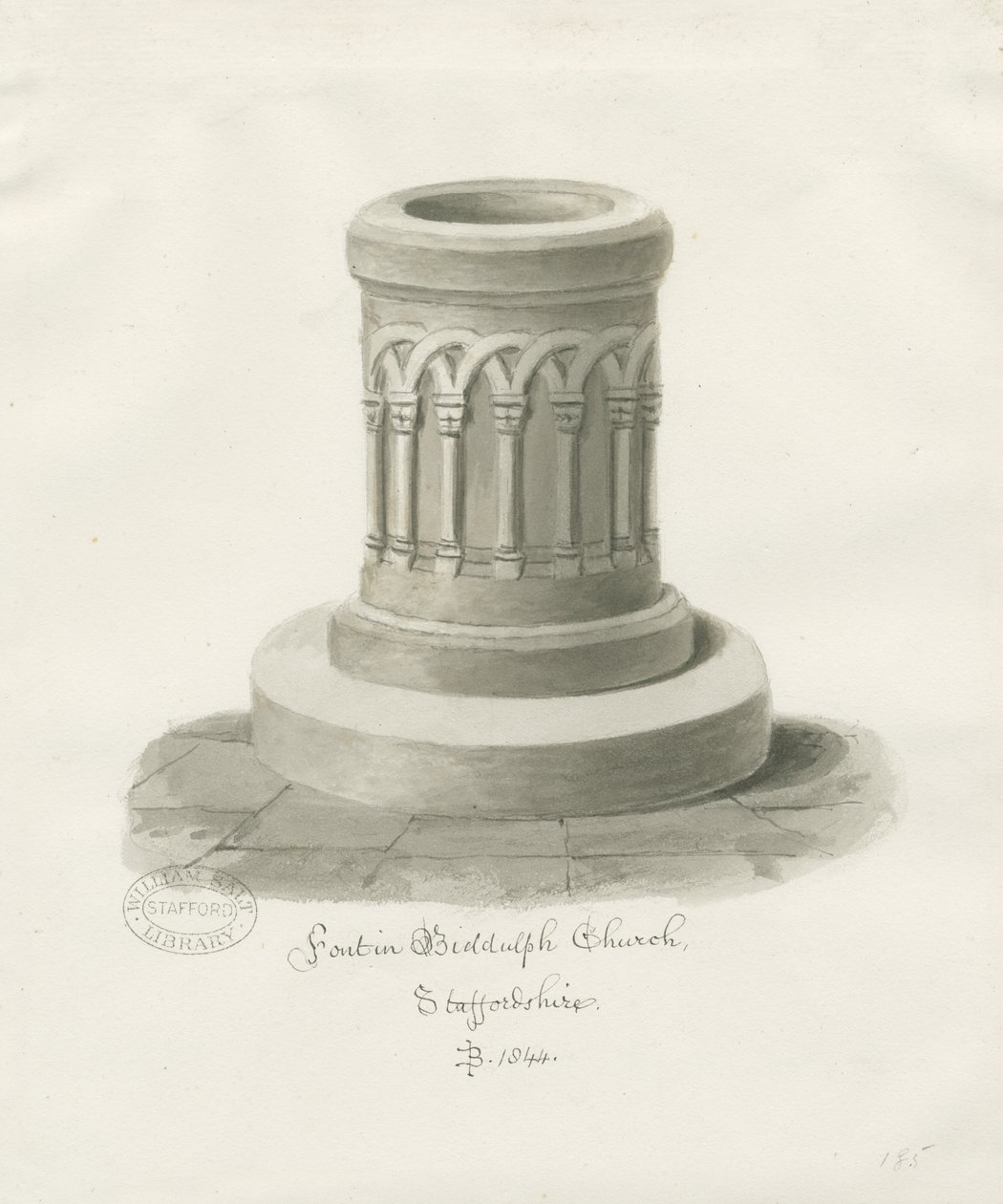 Fonte em Biddulph de John Buckler