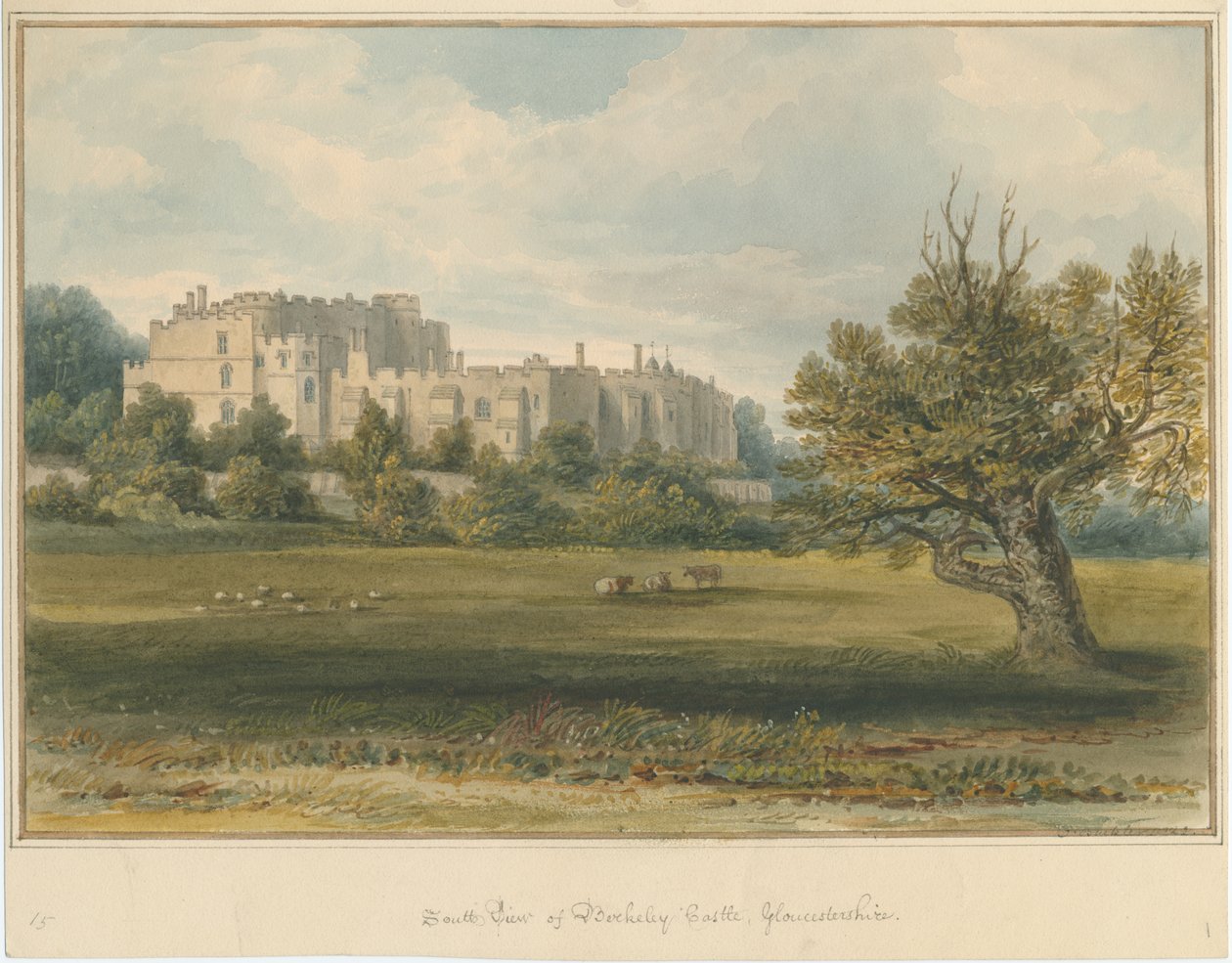 Gloucestershire - Castelo de Berkeley de John Buckler