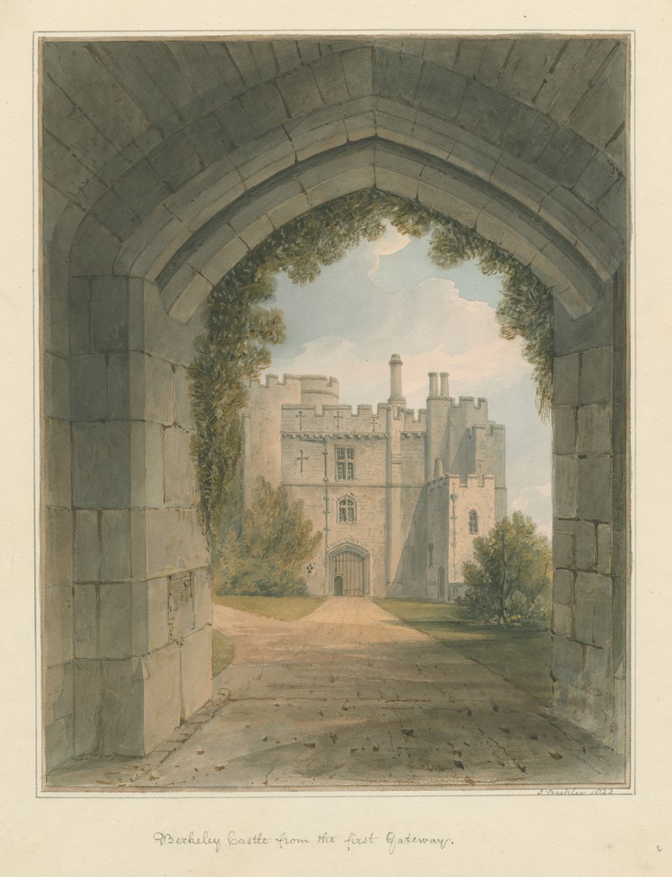 Gloucestershire - Castelo de Berkeley, 1823 de John Buckler