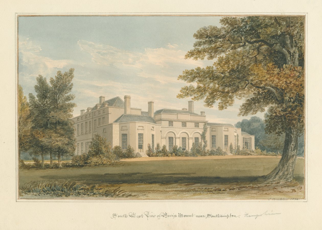 Hampshire - Southampton - Monte Bevis, 1824 de John Buckler