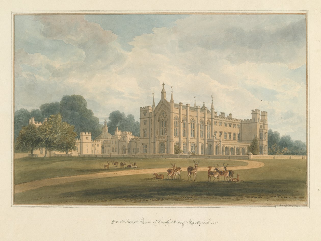 Hertfordshire - Cashiobury, 1815 de John Buckler