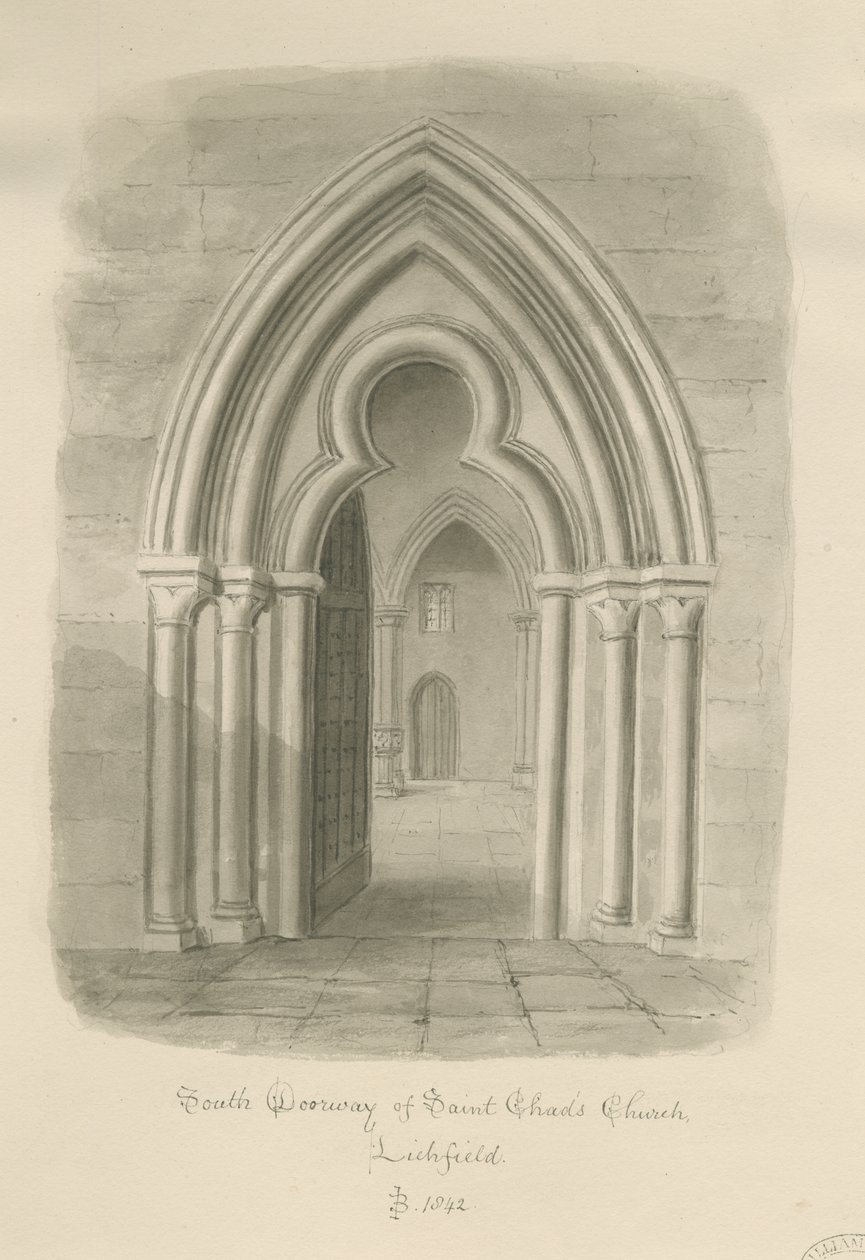 Lichfield - Porta Sul da Igreja de St. Chad