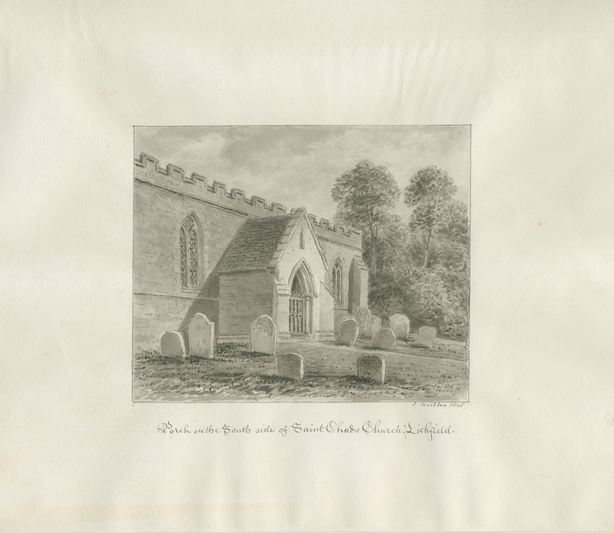 Lichfield - South Porch of St. Chad