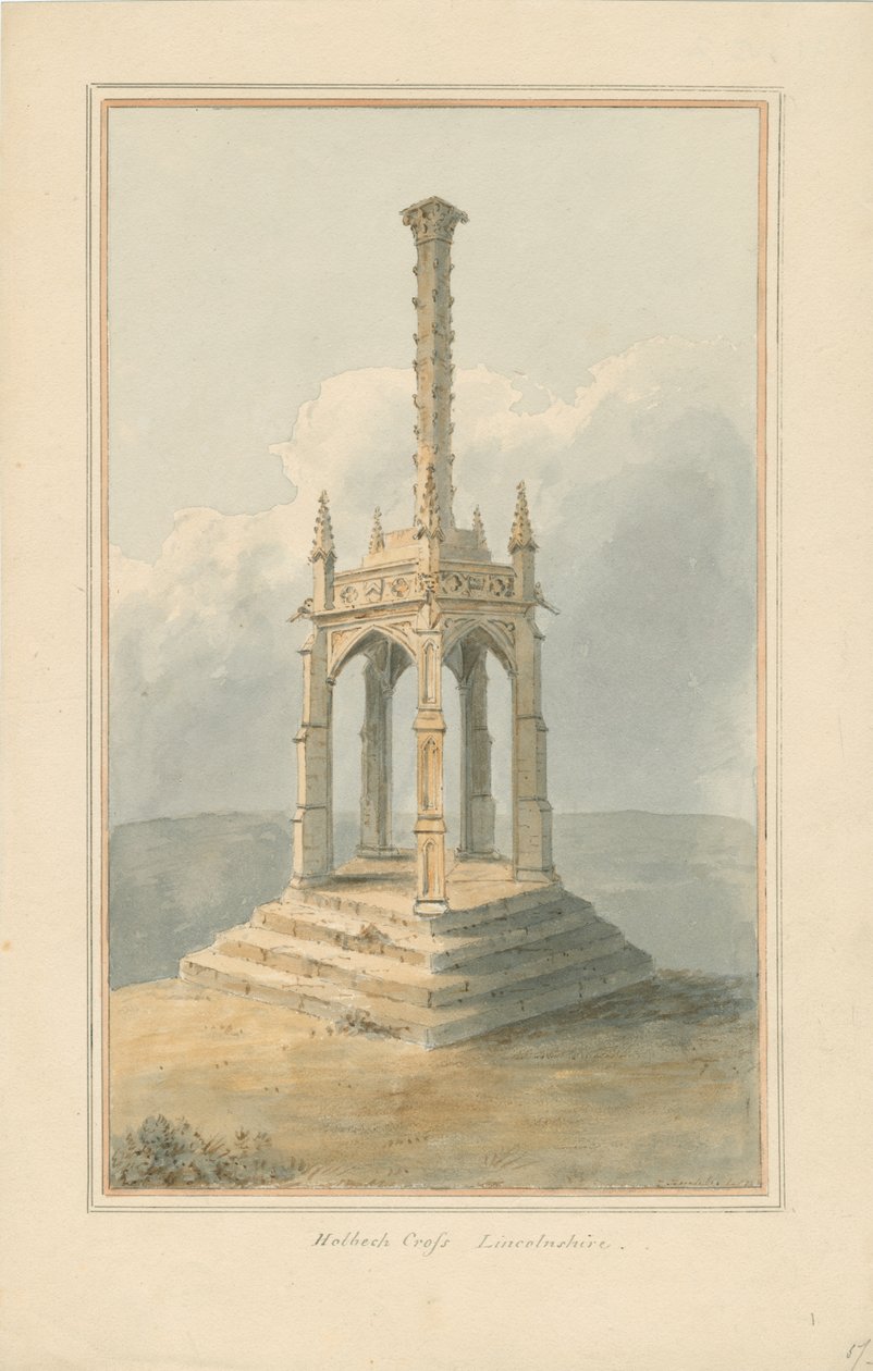 Lincolnshire - Holbeach Cross, [1824] de John Buckler