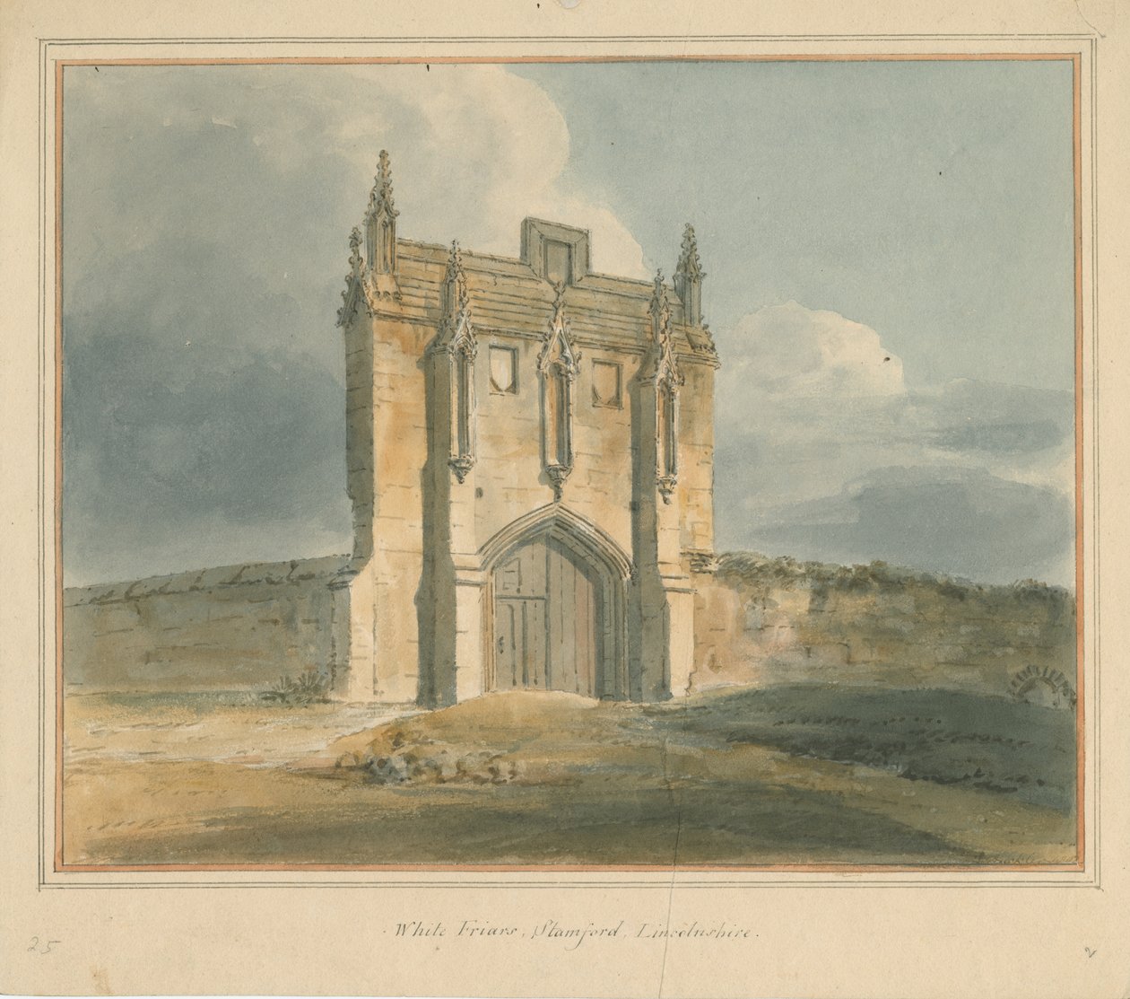 Lincolnshire - Stamford - Frades Brancos, 1802 de John Buckler