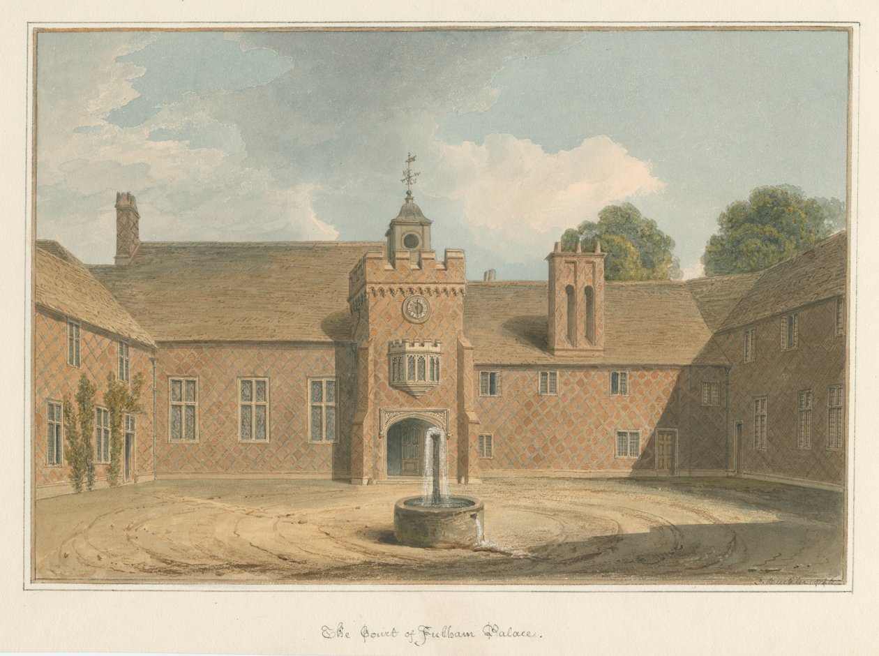 Middlesex - Fulham Palace - The Court de John Buckler