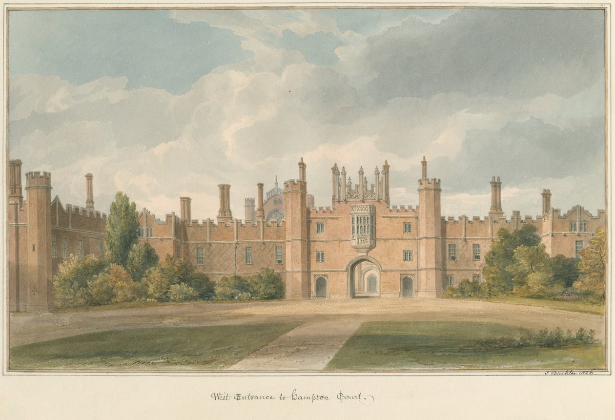 Middlesex - Hampton Court, 1826 de John Buckler