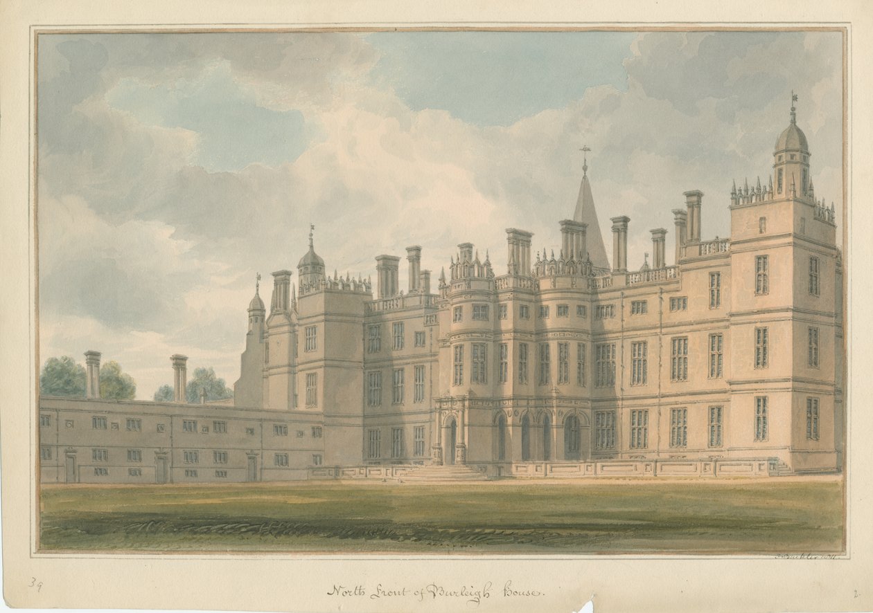 Northamptonshire - Burleigh House de John Buckler