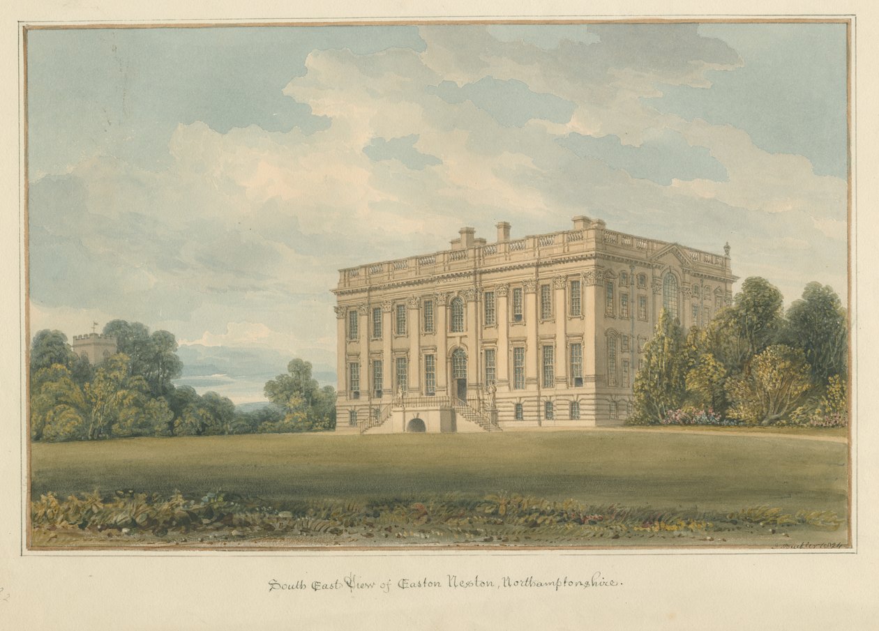 Northamptonshire - Ninho de Easton, 1824 de John Buckler