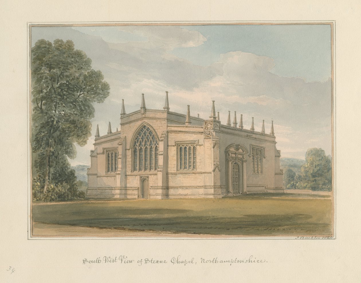 Northamptonshire - Capela Steane de John Buckler